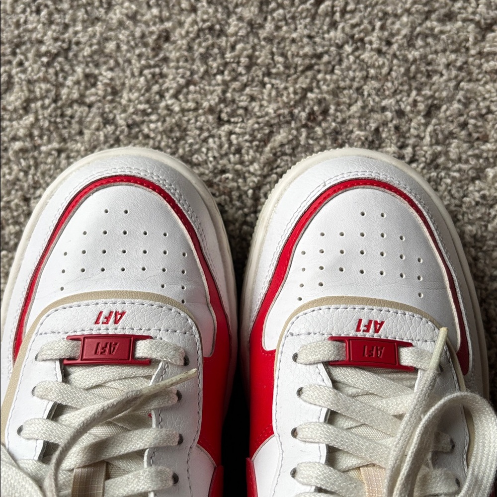 Nike Air Force 1 Shoes; Size 8.5, Red, White, and Blue - Picture 7 of 7